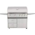 4 Burner Built-In Propane Gas Grill with Cart N257457