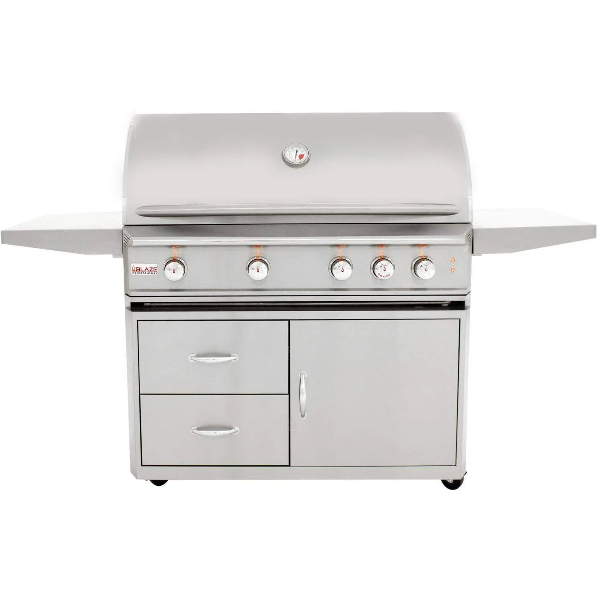 4 Burner Built-In Propane Gas Grill with Cart N257457