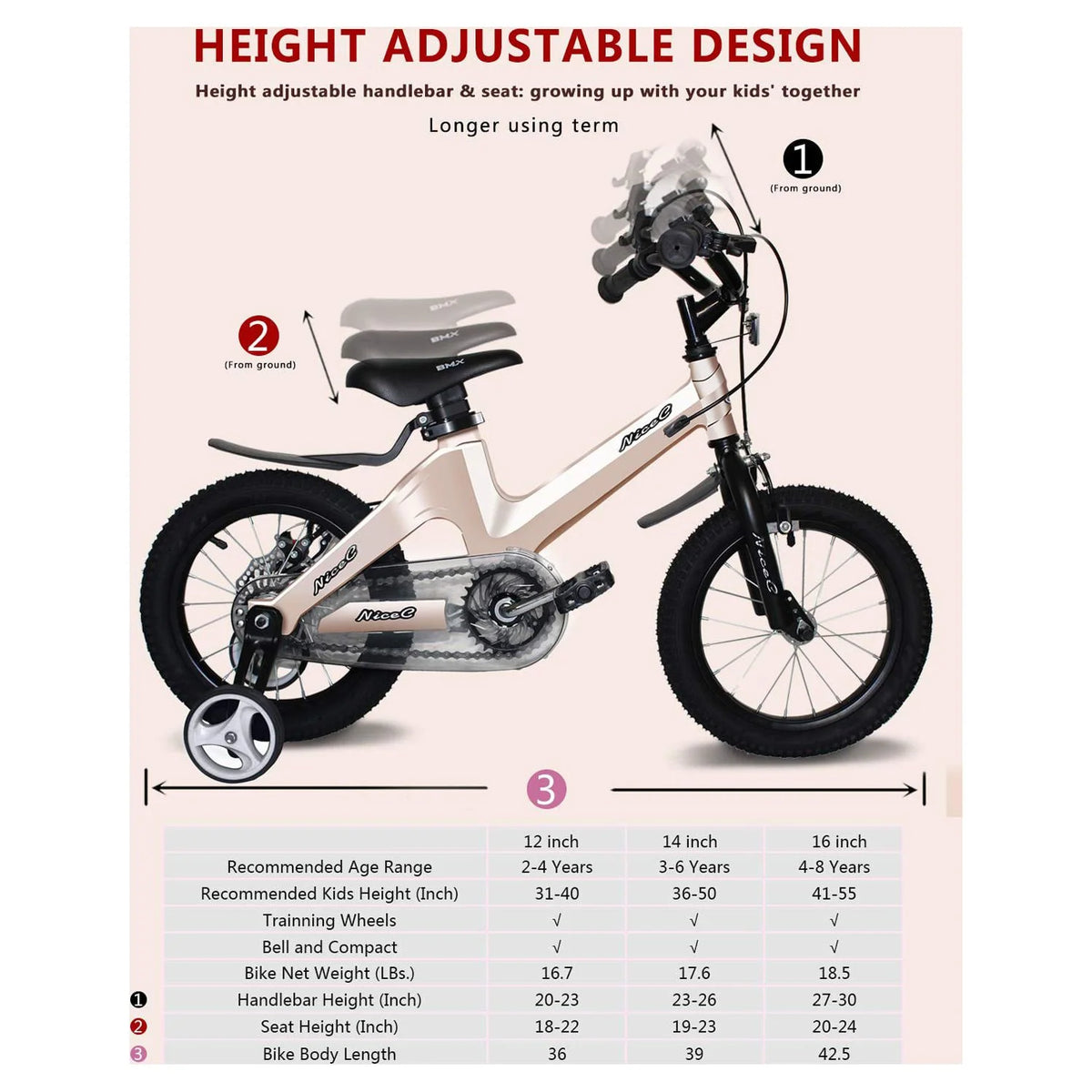 16 In. Black Kids Bike C988552
