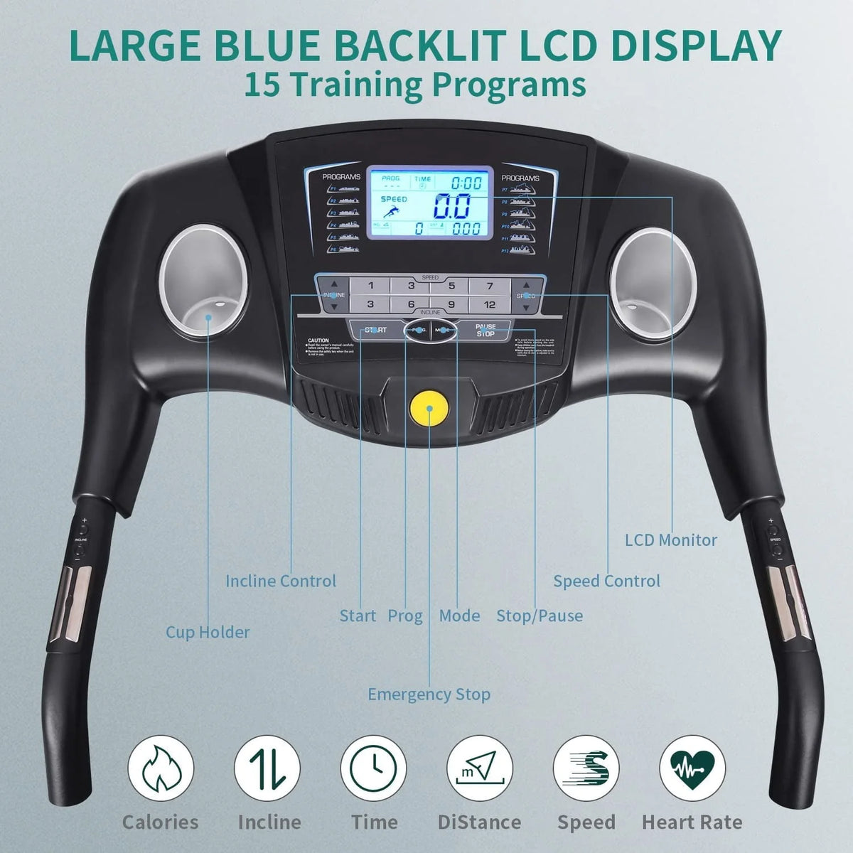 Folding Treadmill with 12-Level Automatic Incline G20869