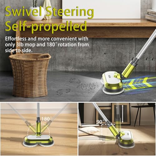 Cordless Electric Spin Mop with Water Spray Y3699