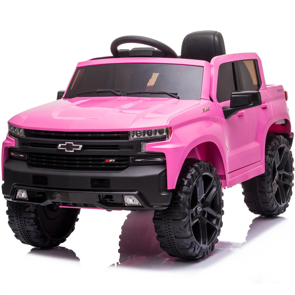 12V Battery Powered Licensed Chevrolet Silverado Truck - Red L104