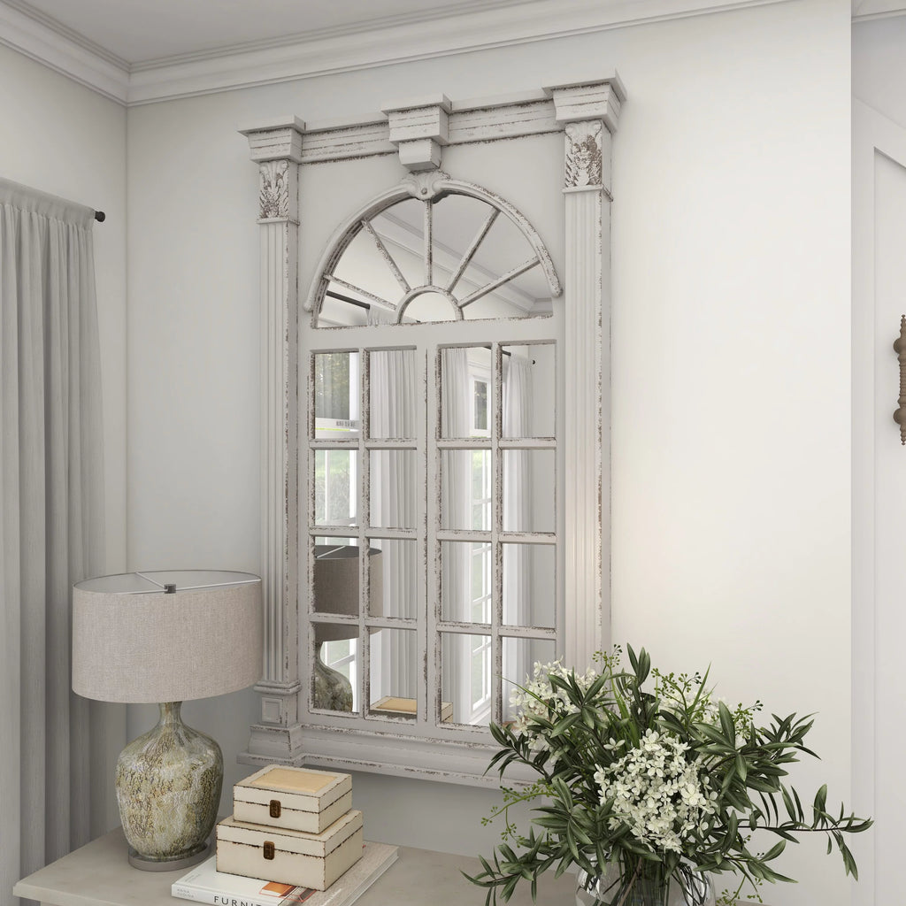 Cream Arched Wall Mirror C827