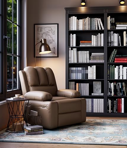 Oversized Grey Recliner Chair with Heat and Massage T2981