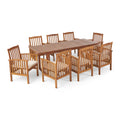 8 Seater Expandable Acacia Wood Dining Set G1945