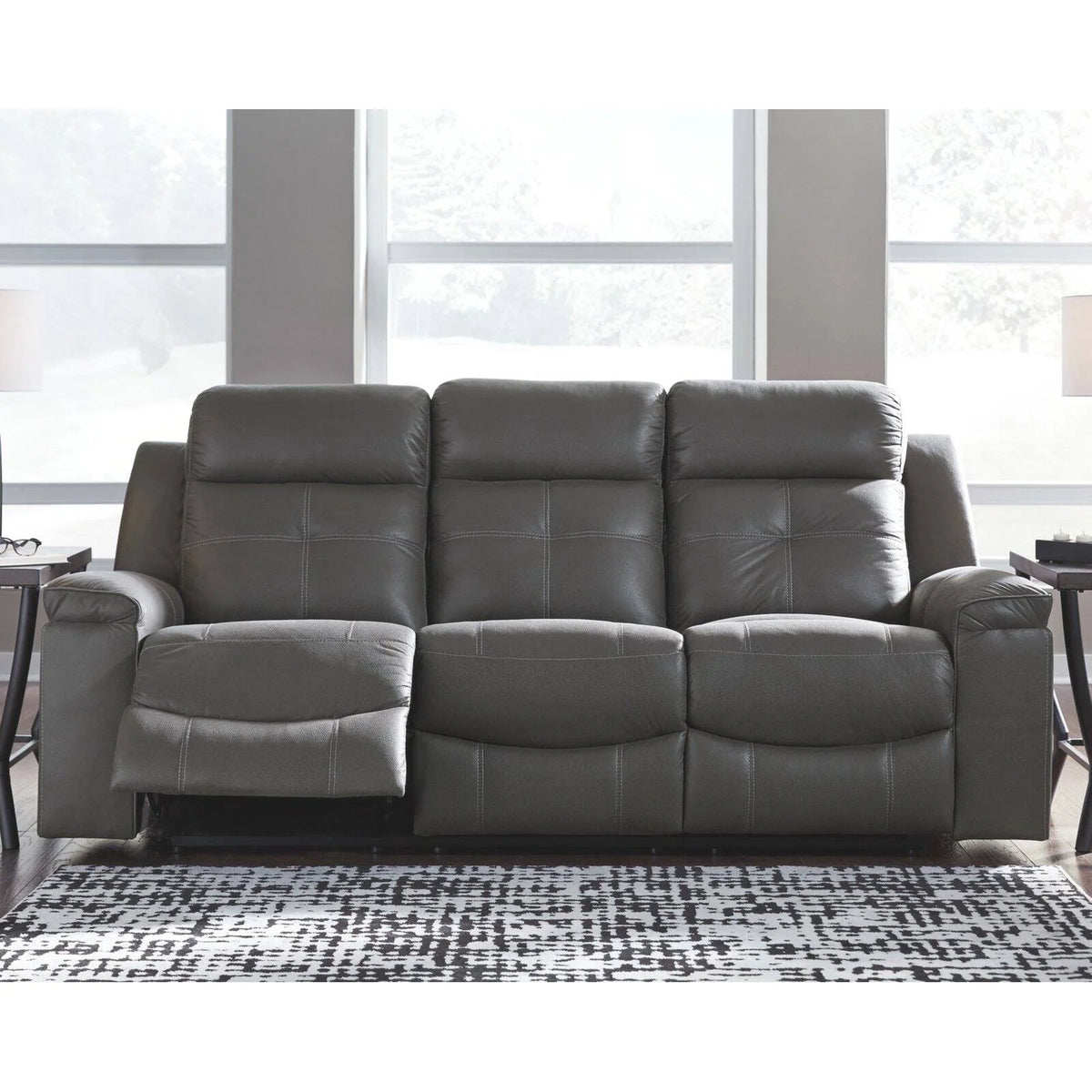 Dark Gray Reclining Sofa C7733