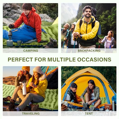 Ultralight Inflatable Camping Sleeping Pad with Pillow S648