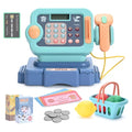 Pretend Play Calculator Cash Register with Scanner, Microphone, Play Food G76591