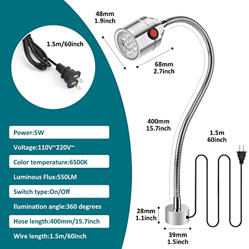 Magnetic LED Work Light with Flexible Gooseneck M1229