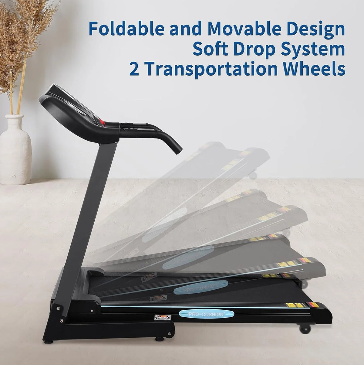 Folding Treadmill with 12-Level Automatic Incline G20869