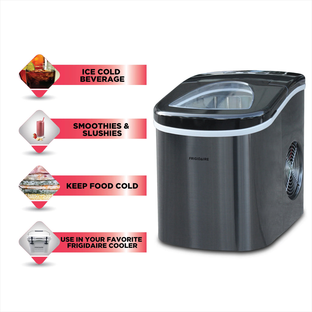 2.3 Qt. Stainless-Steel Counter Top Ice Maker O623