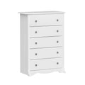 White 5-Drawer Chest of Drawers J45292