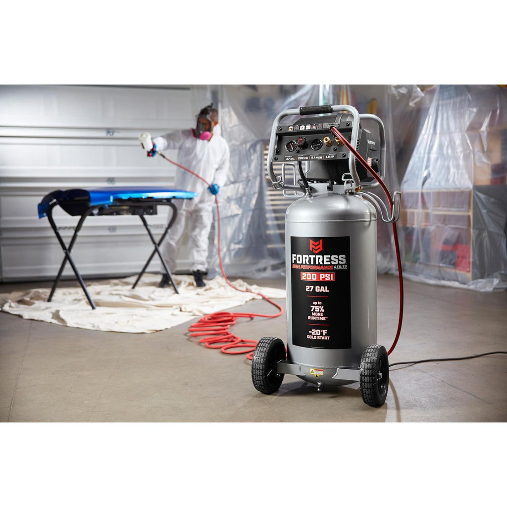 27 Gallon 200 PSI Oil-Free Vertical Air Compressor U688555