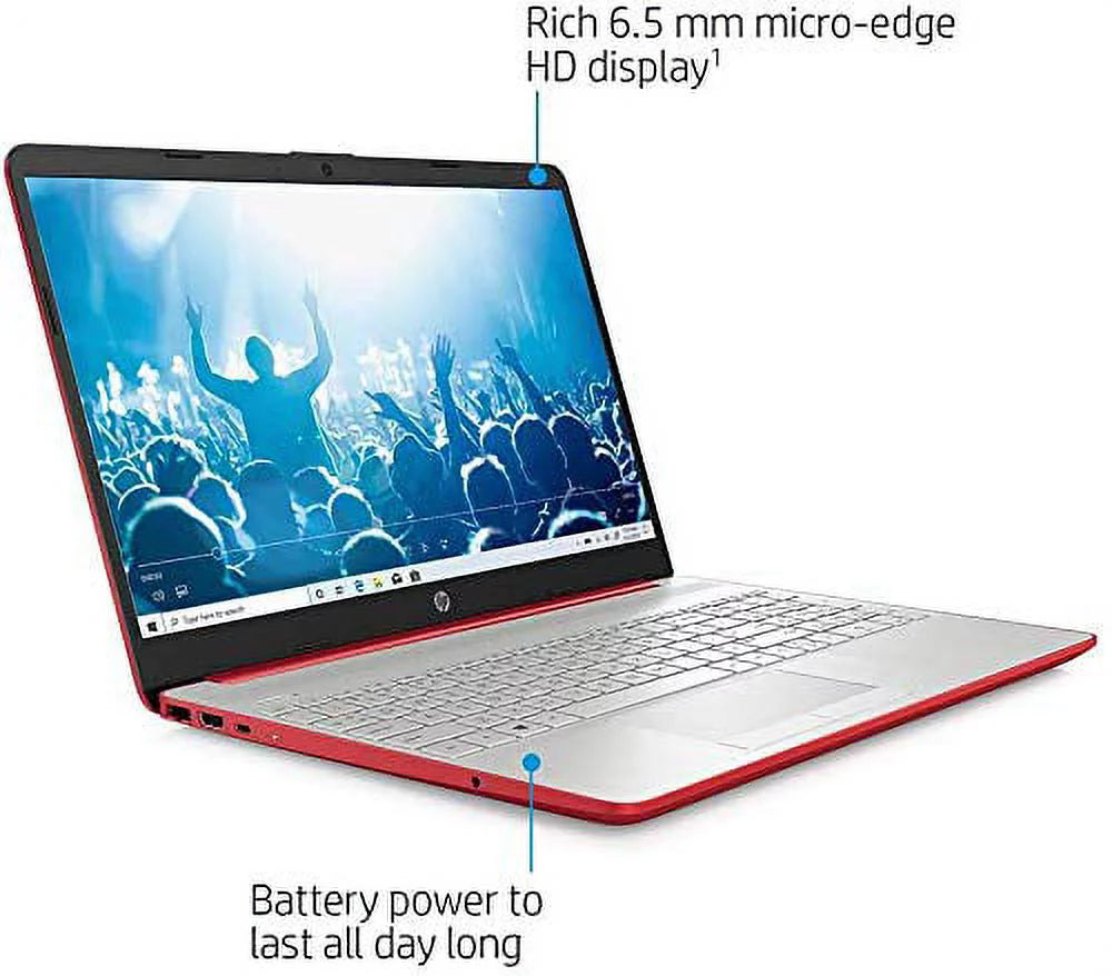 15.6" HD Laptop Intel Pentium Gold 16GB DDR4 256GB SSD Windows 11 Scarlet Red E43344