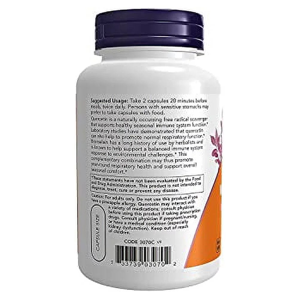 Quercetin with Bromelain 120 VegiCaps H3069
