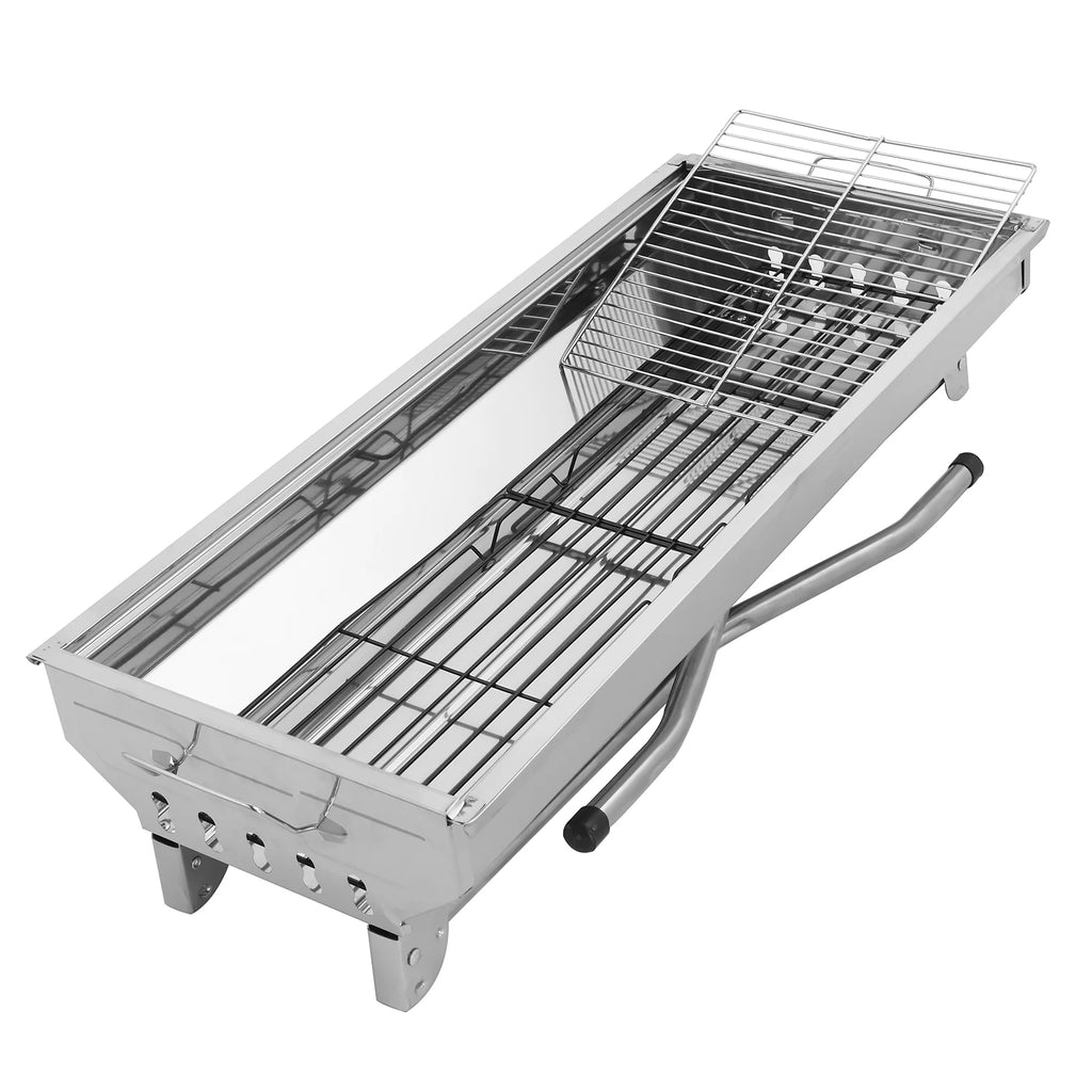Portable Charcoal BBQ Grill 39.37 x 12.2 x 27.95 inch Q575528