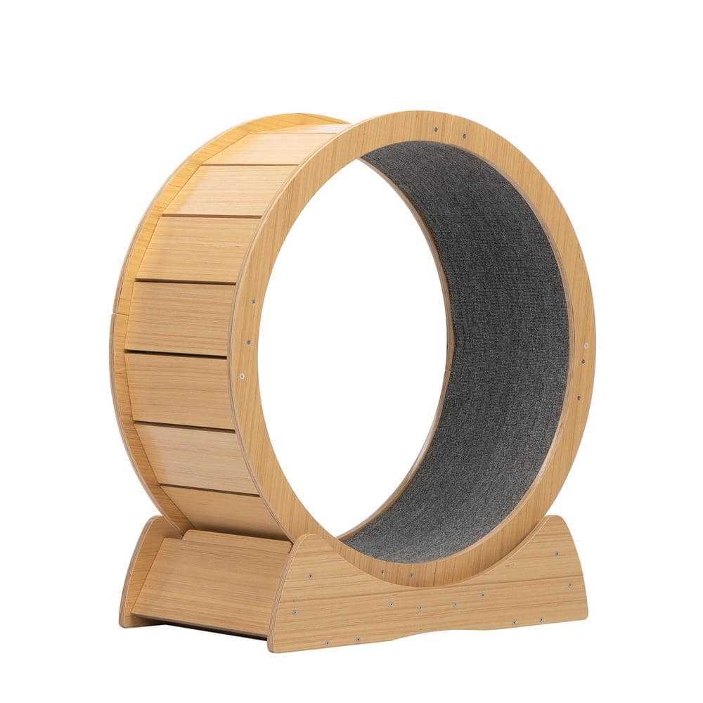 Cat Exercise Wheel with Lock & Teaser E8771