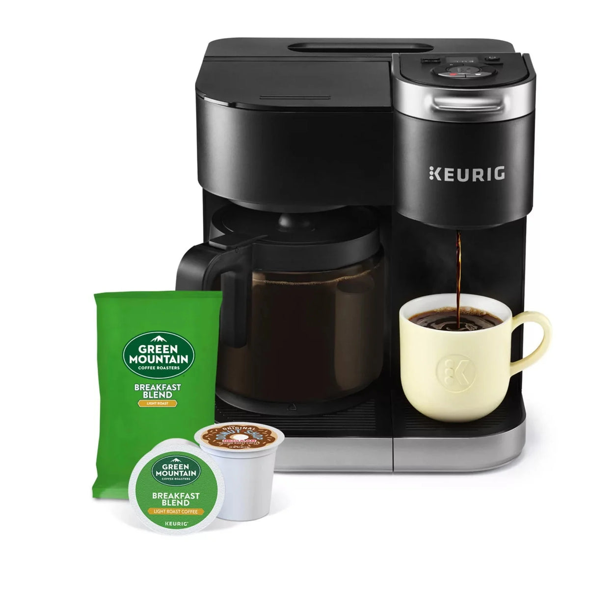 Single Serve and Carafe Coffee Maker O2059
