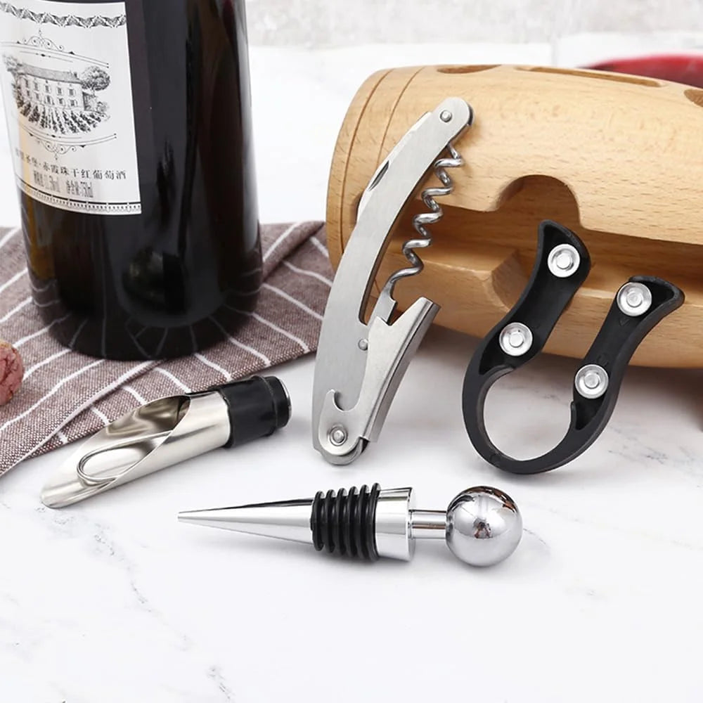 4 PCS Stainless Steel Wine Opener Set R1732