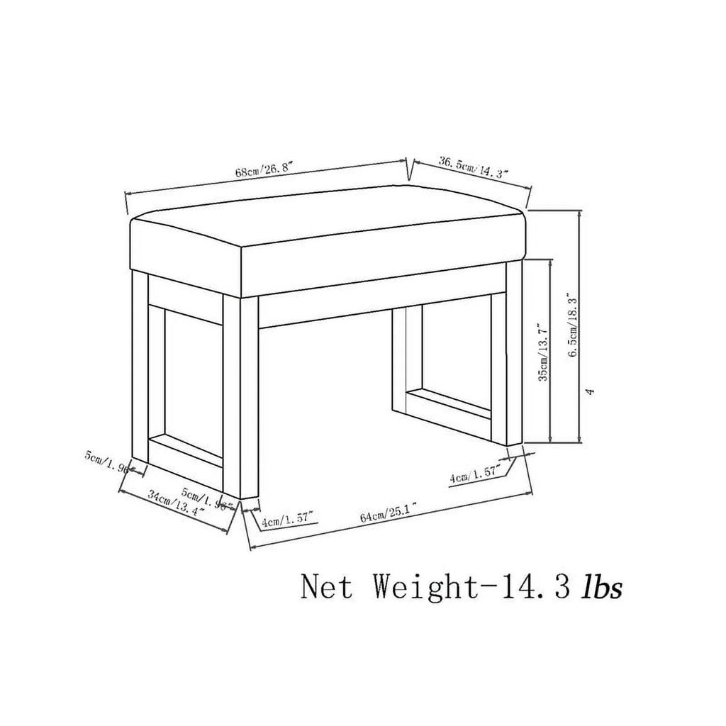 Small Gray Bench M5917