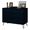 3-Drawer Mid-Century Wood Dresser F520230