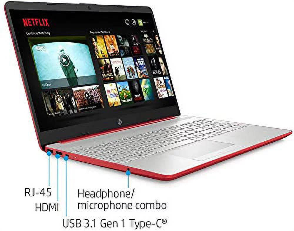 15.6" HD Laptop Intel Pentium Gold 16GB DDR4 256GB SSD Windows 11 Scarlet Red E43344