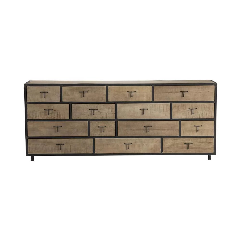 Wood & Metal Drawer Chest G863