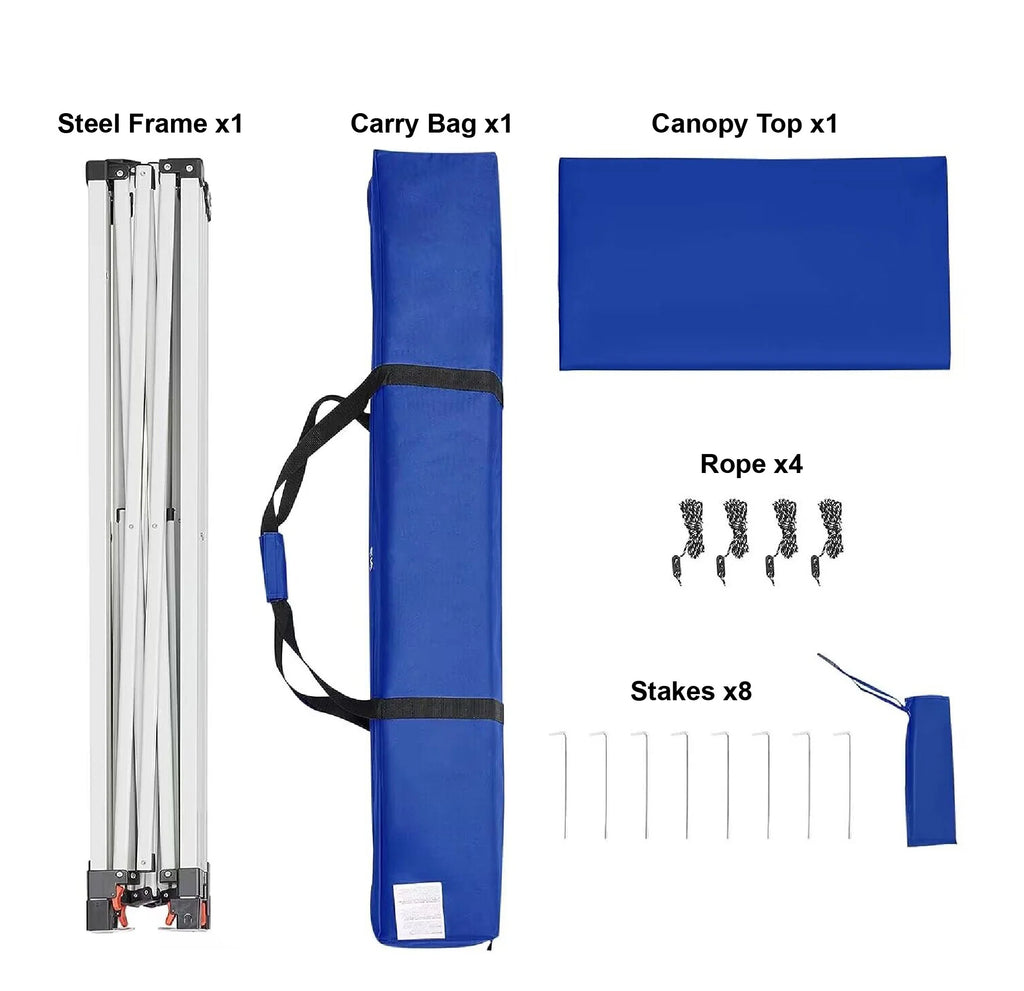 Blue 10 ft x 10 ft Outdoor Canopy T7501