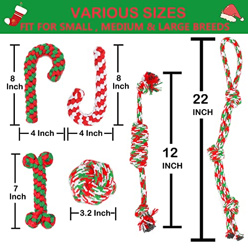 Christmas Dog Rope Toys 6 Pack X585