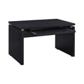 Black Oak Computer Desk with Keyboard Tray E259794
