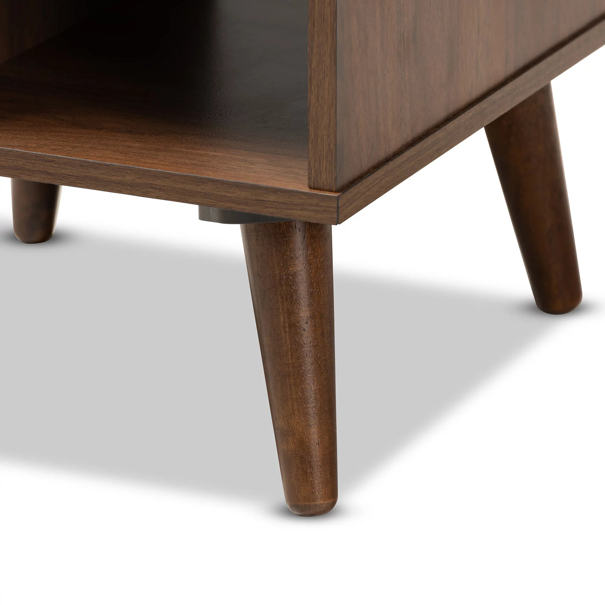 Walnut Finished Wood End Table C1540
