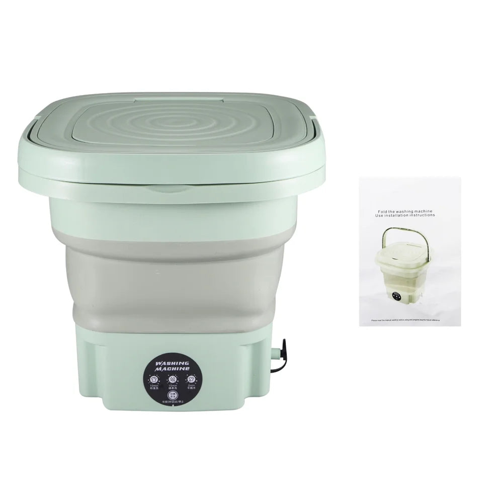 Green 8L Portable Folding Washer B1037