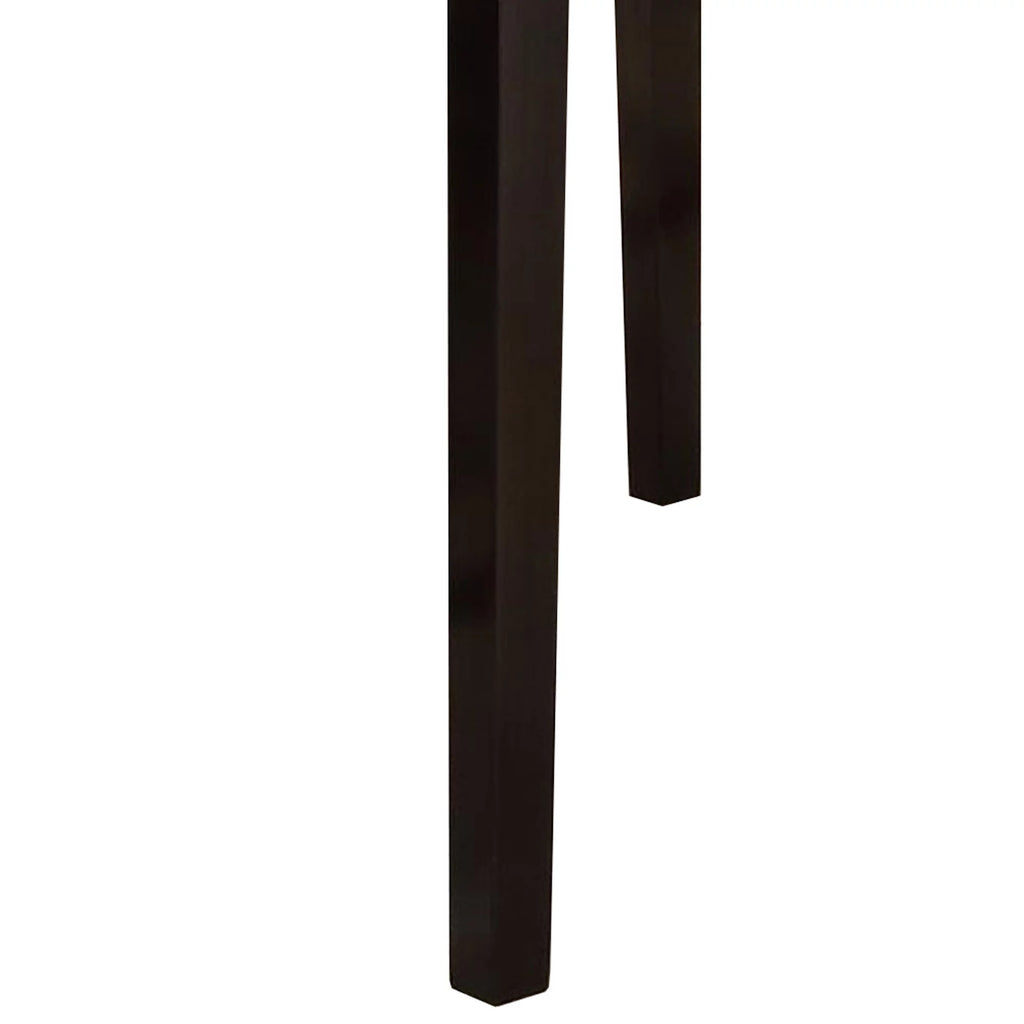 Wooden High Table Faux Marble Top Brown D768731