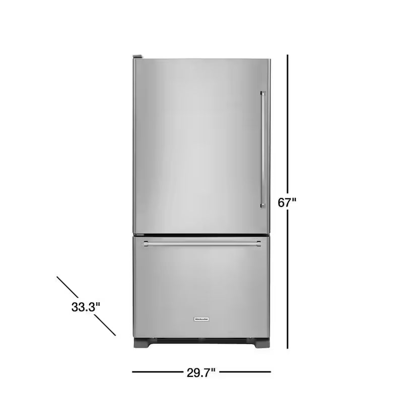 Bottom Freezer Refrigerator in Stainless Steel G941