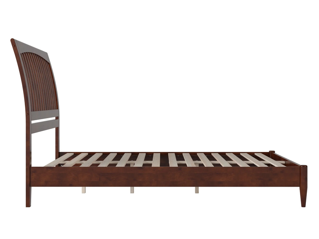 Queen Solid Wood Sleigh Platform Bed D395288