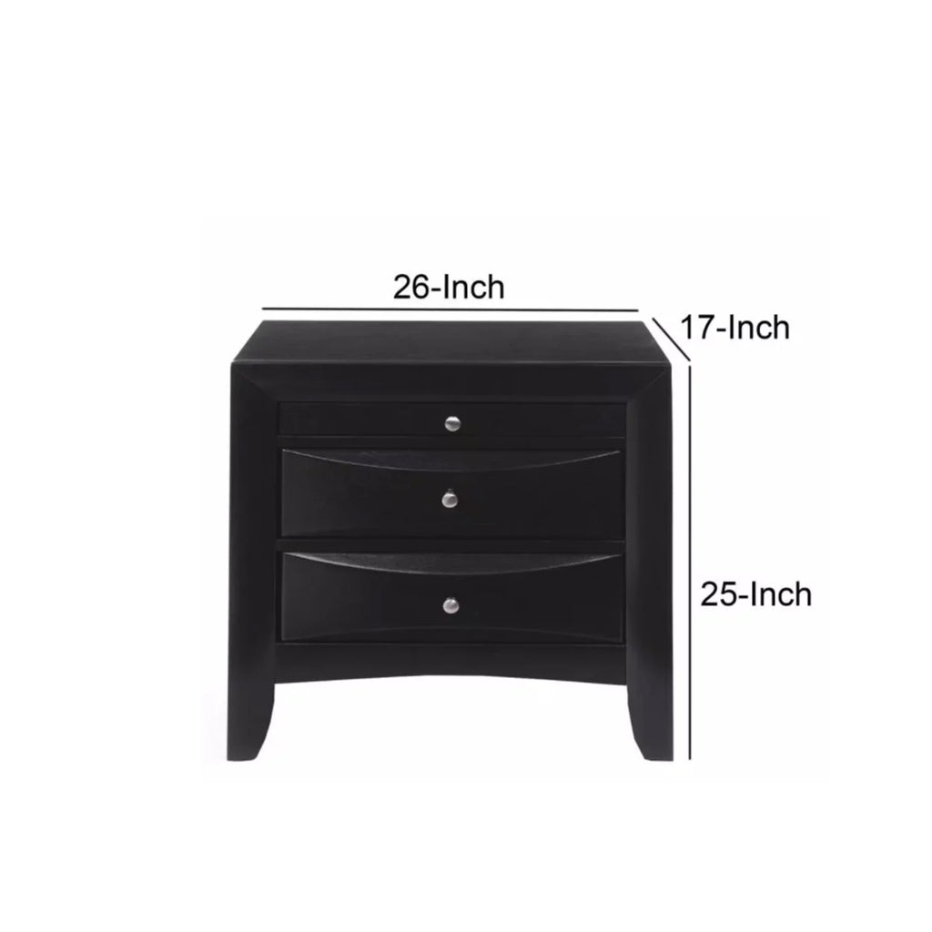 2 Drawer Wood Nightstand T30103