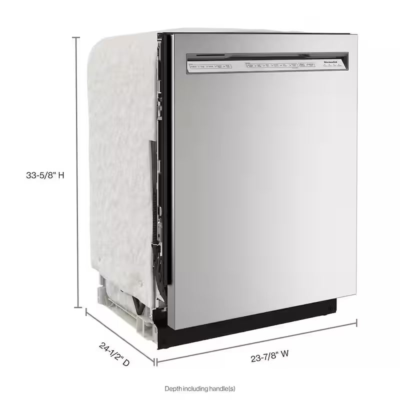 Stainless Steel Tall Tub Dishwasher with Stainless Steel Tub, 39 DBA H744370