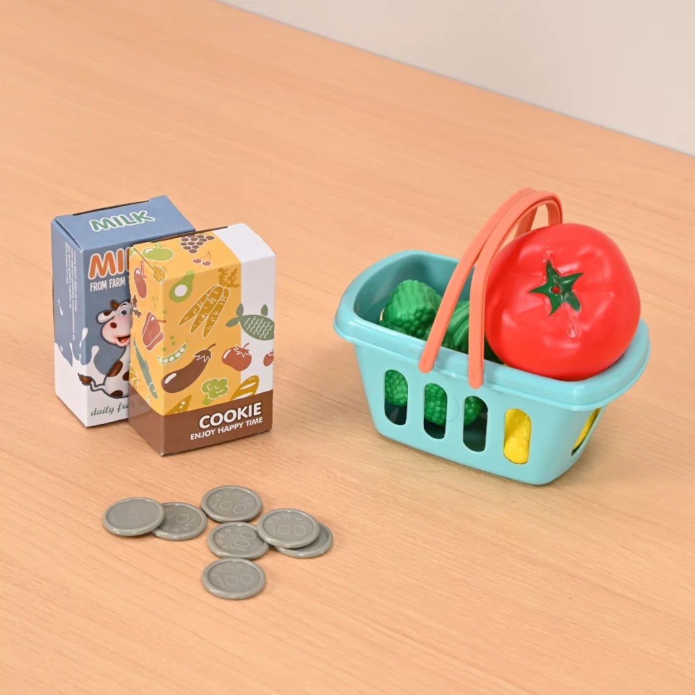 Pretend Play Calculator Cash Register with Scanner, Microphone, Play Food G76591