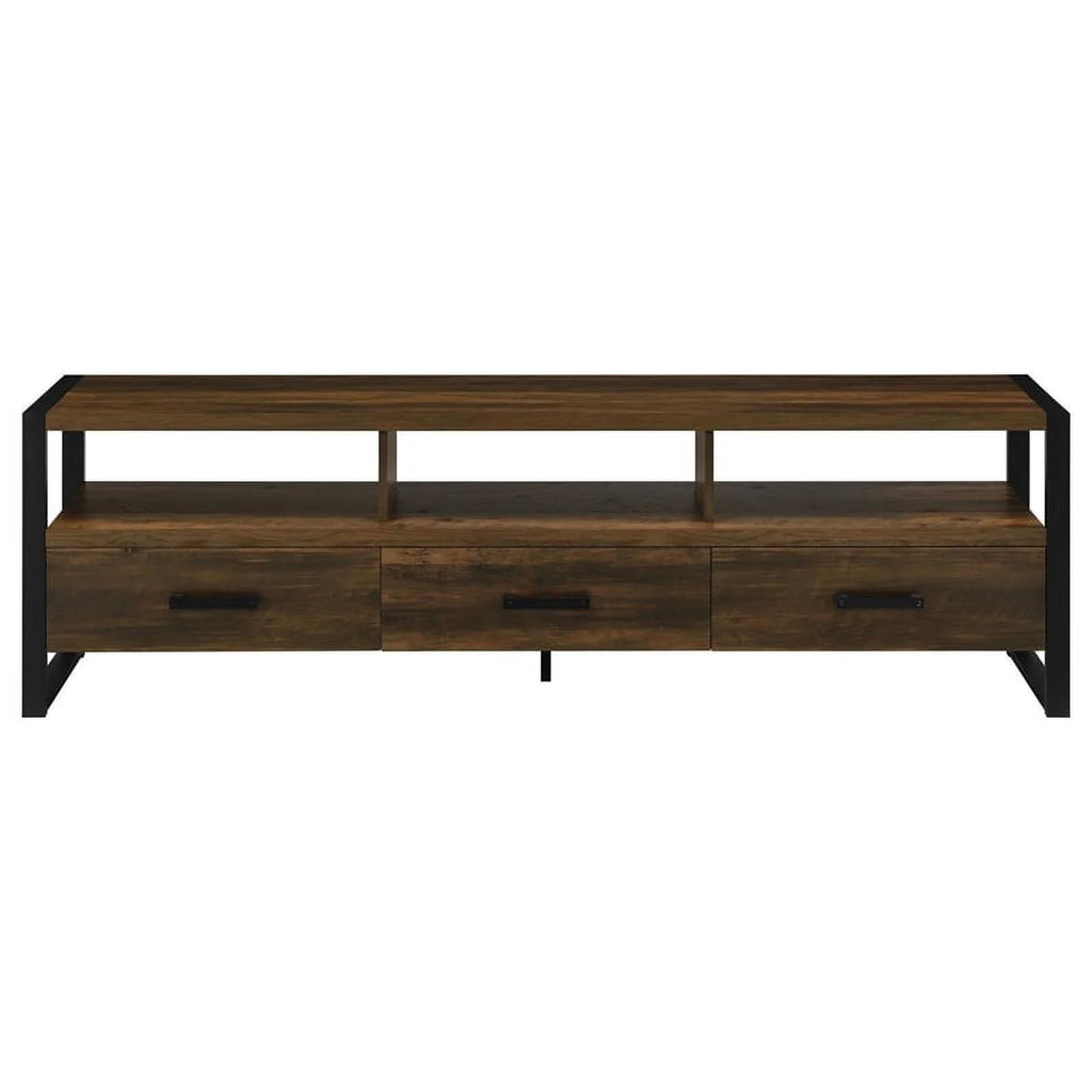 3-Drawer Farmhouse Wood TV Stand U7950