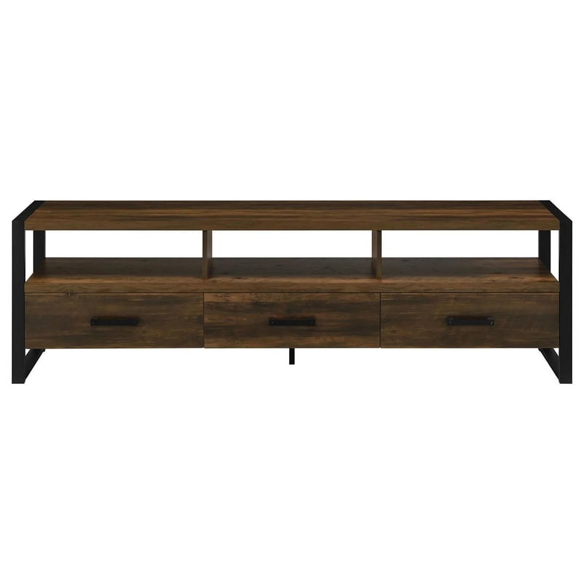 3-Drawer Farmhouse Wood TV Stand U7950