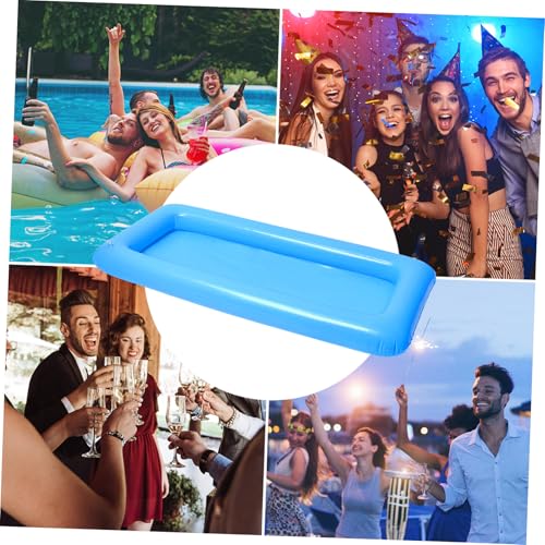 1 Set Inflatable Pool Serving Bar and Mesh Food Tent Set with Drain Plug Q5872