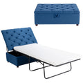 Folding Ottoman Sleeper Bed with Mattress Grey Z471