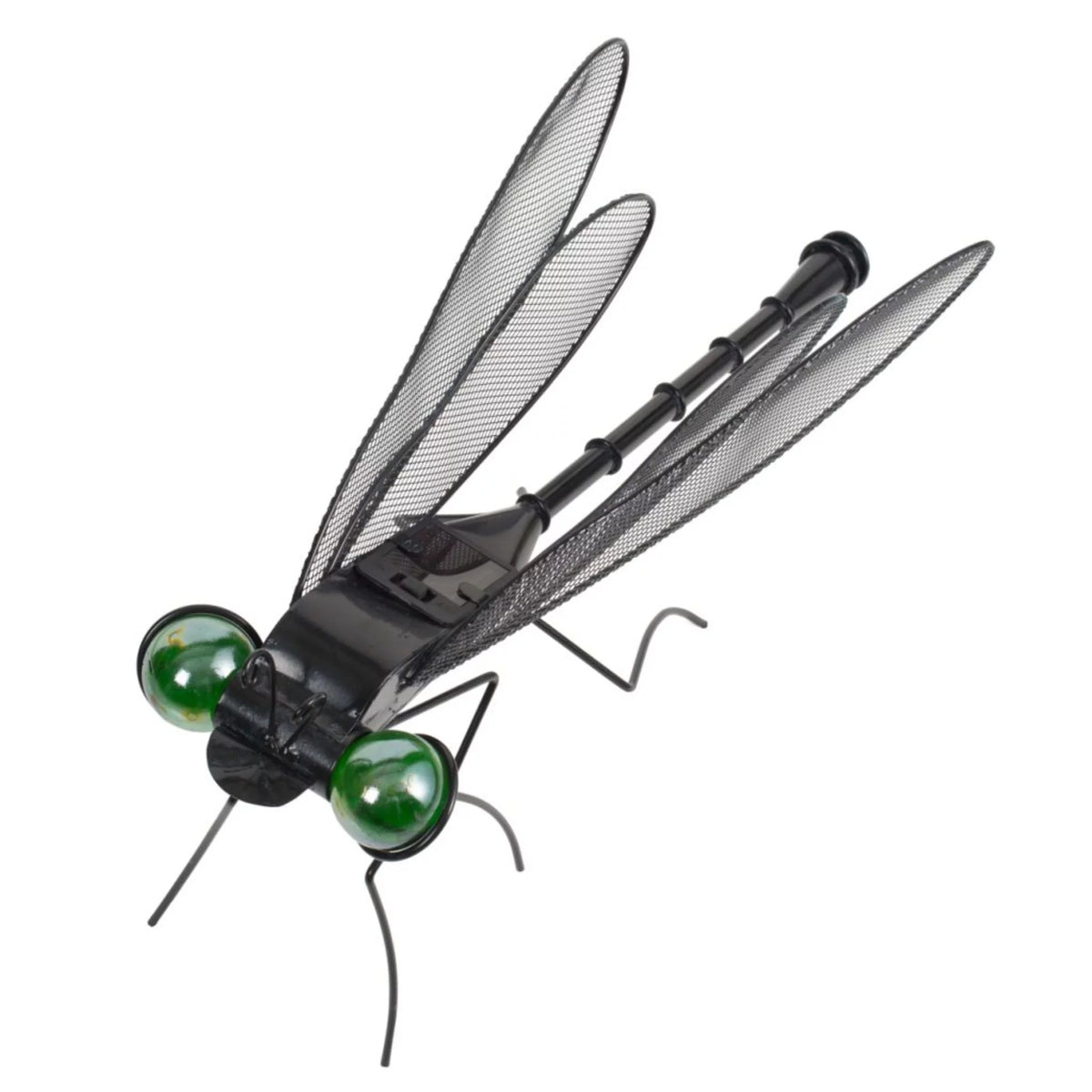 Night Black and Green Dragonfly Shaped Decorative Figurine U507