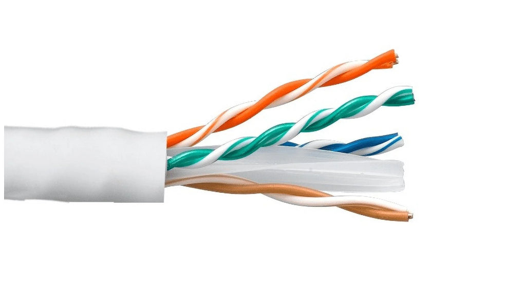 White Cat6 Riser Solid Ethernet Cable 1000Ft K732494