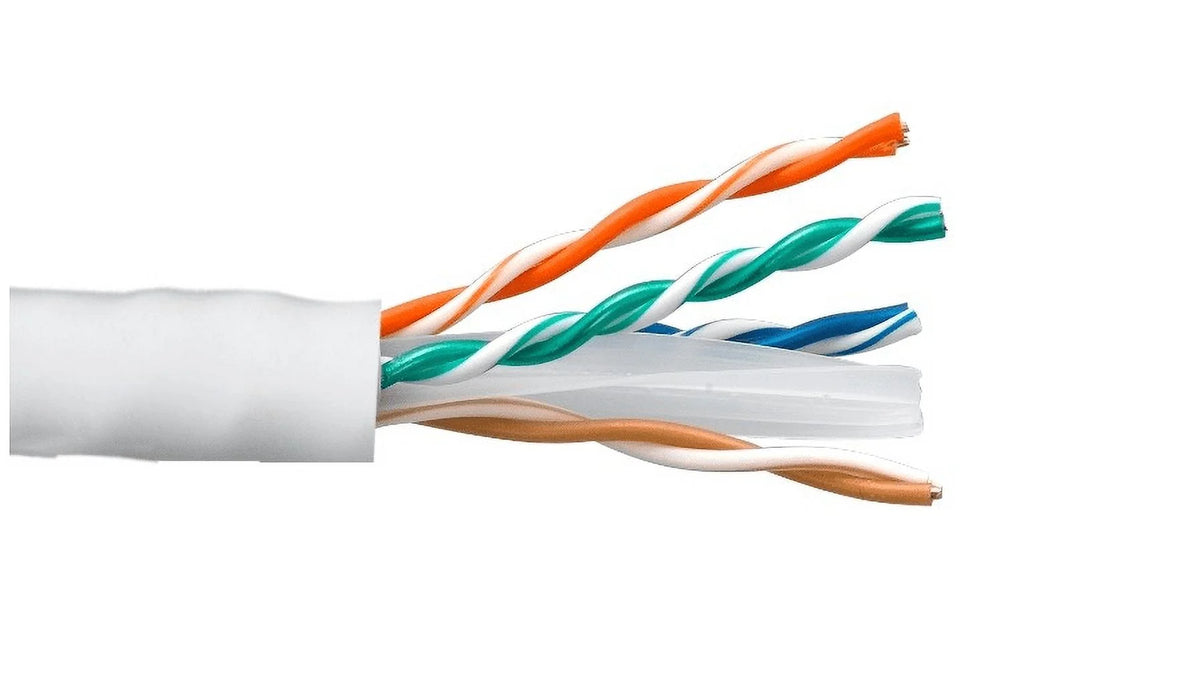 White Cat6 Riser Solid Ethernet Cable 1000Ft K732494