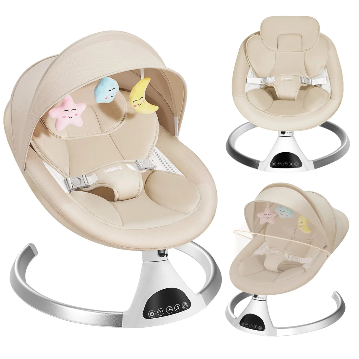 Pink Electric Baby Swing Q9932