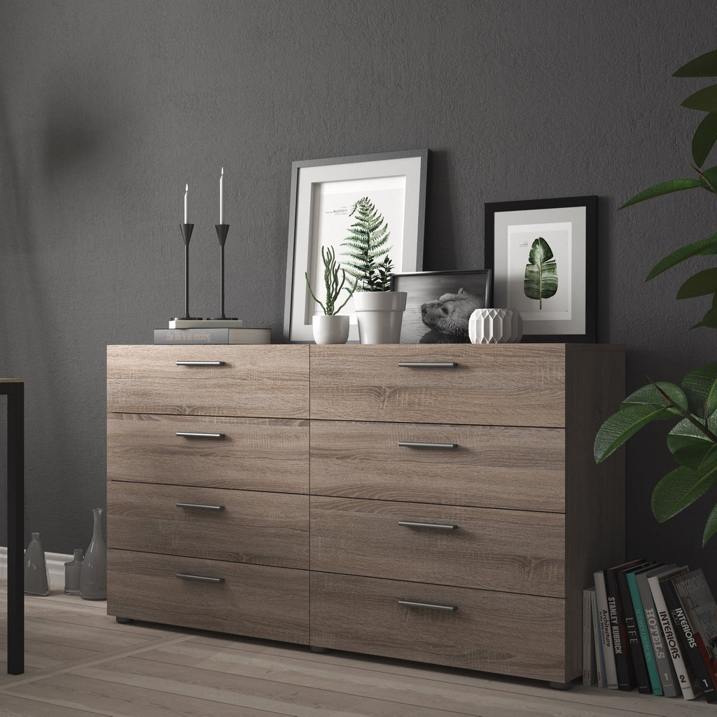 White 8 Drawer Double Dresser V865627