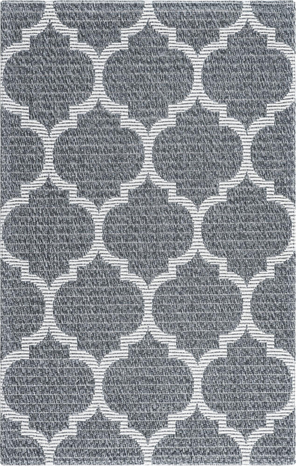 2' x 3' Dark Gray Flatweave Rug G719