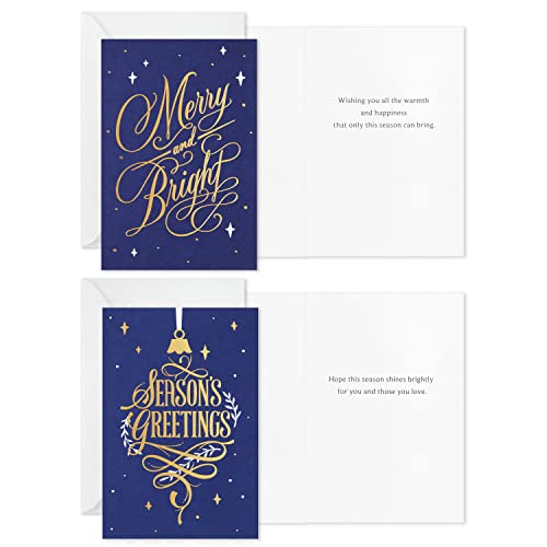 Boxed Christmas Cards Assortment, 6 Designs, 72 Cards with Envelopes Z28825