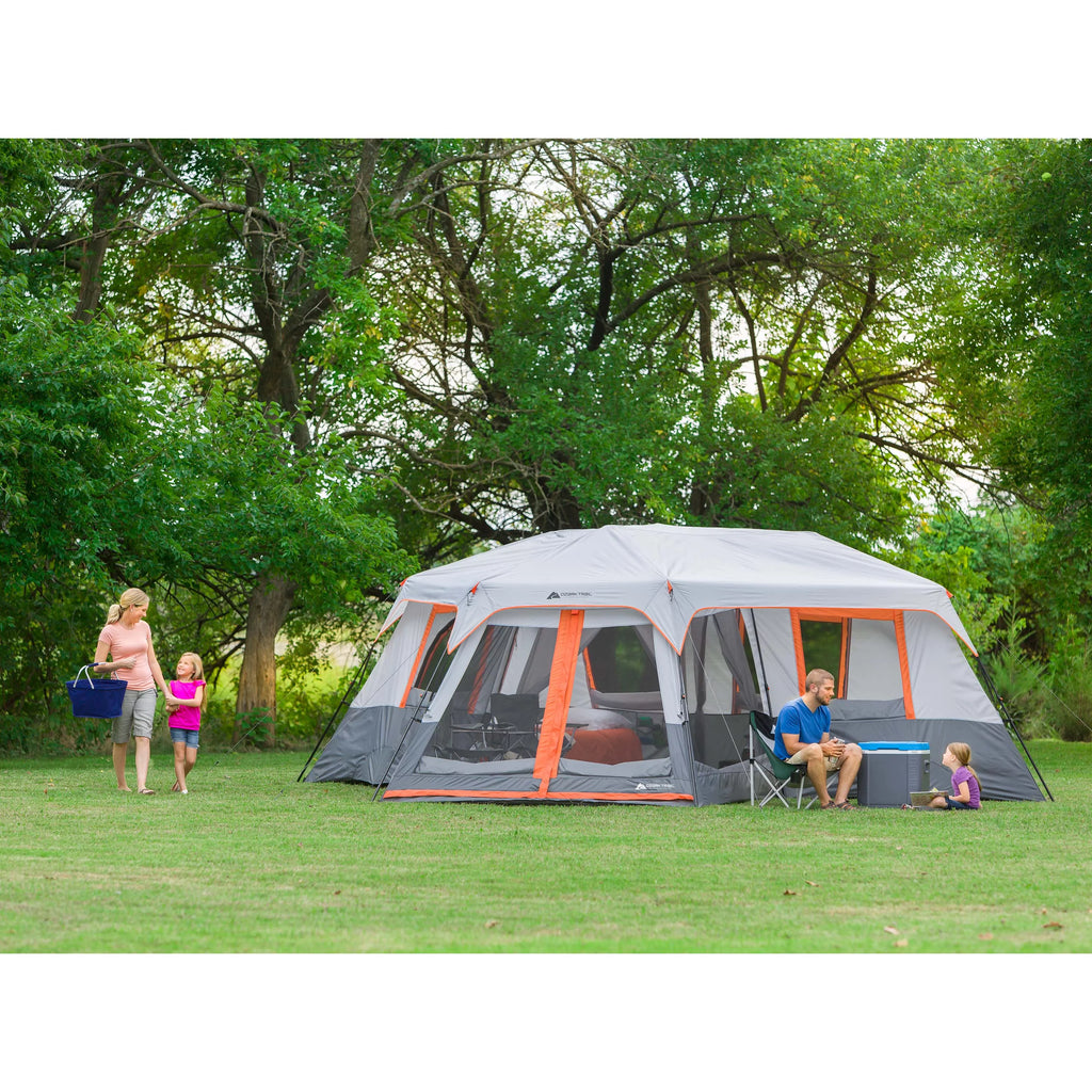 20' x 18' 12-Person 3-Room Instant Cabin Tent with Screen Room E532310